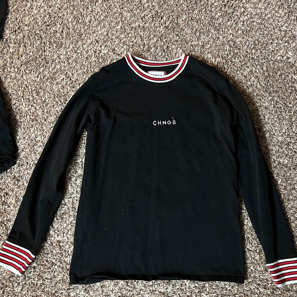 CHNGE black long sleeve classic shirt. Size Large